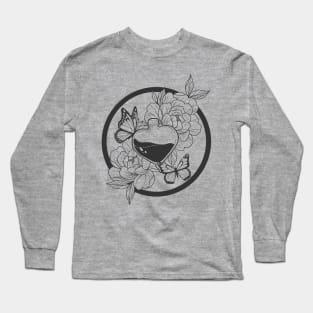 Bottled Magic and Butterfly (Line Art) Long Sleeve T-Shirt